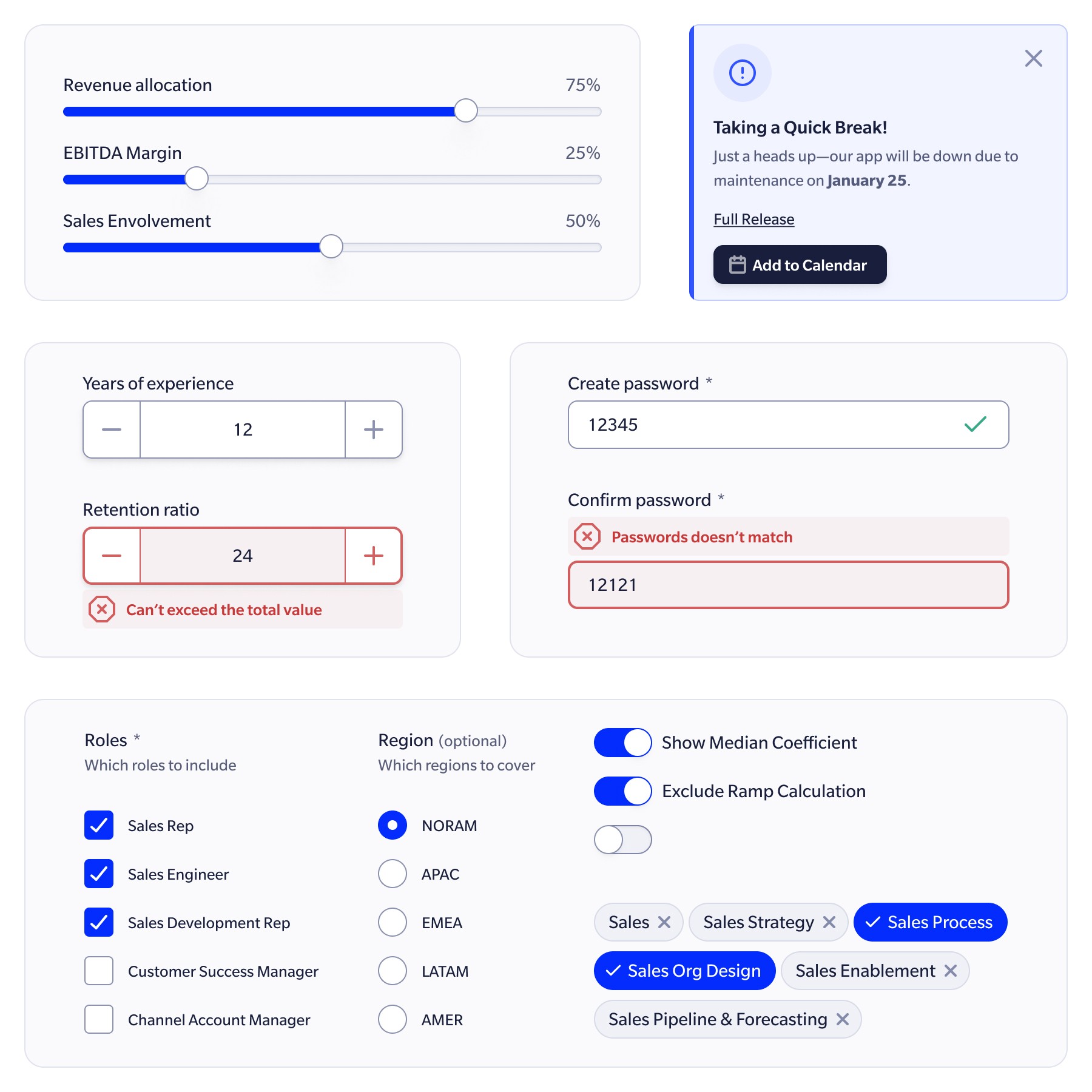 The shared SBI component library